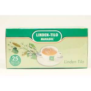 Manasul Linden Tea 25 Bags   Te De Tilo:  Grocery & Gourmet 