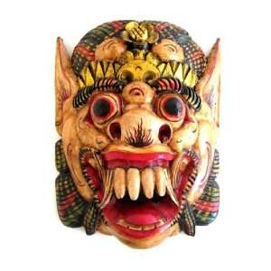  Protector Mask, Barong God Sculpture  17H