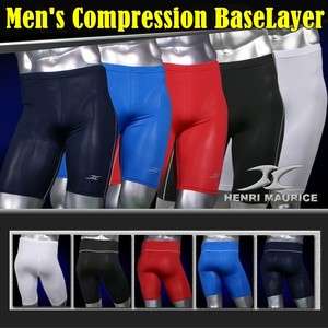   Compression Skin Tights BASELAYER slimfit Short pants Capri Leggings
