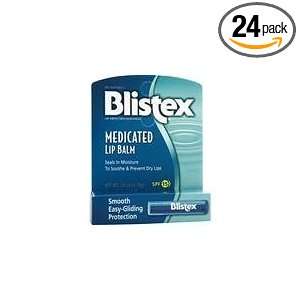  Blistex Green Medicated Lip Balm (Pack of 24): Health 