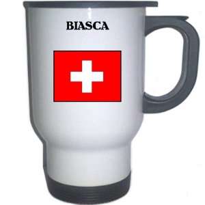  Switzerland   BIASCA White Stainless Steel Mug 
