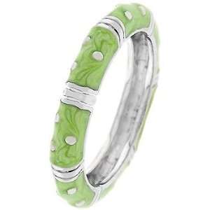  Apple Green Enamel Stacker Ring (size 05) Everything 