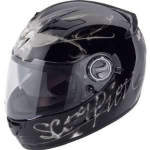  Scorpion EXO 500 Ardent Black Full Face Helmet Size Large 