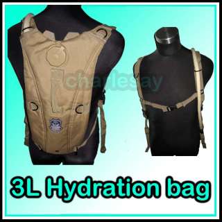 USMC US Army 3L Hydration Water Backpack Desert Brn Bag  