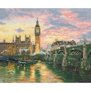  London (Thomas Kinkade)   Cross Stitch Kit: Arts, Crafts 