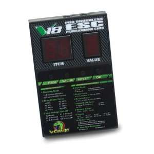  Venom 1383 1/18 V18 Pro Brushless ESC Program Card Toys & Games