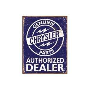  Chrysler Parts Authorized Dealer Vintage Style Metal Sign 