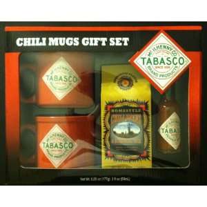 Tabasco   Chili Mugs Gift Set Grocery & Gourmet Food
