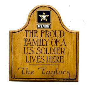  Military Tribute to Soldiers Wall Plaque, Proud Family of 