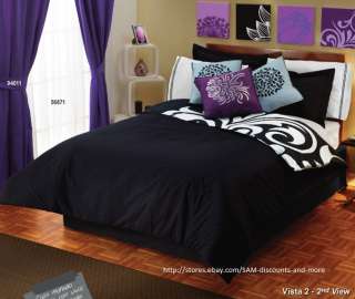White Black Gray Comforter Sheets Bedding Set Full 12pc  