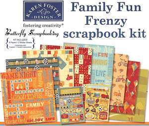 FAMILY FUN Karen Foster 12X12 Scrapbooking Kit NEW  