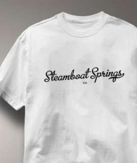 Steamboat Springs Colorado CO METRO WHITE Ho T Shirt XL  