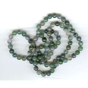  Moss Agate 12mm Round Beads: Arts, Crafts & Sewing