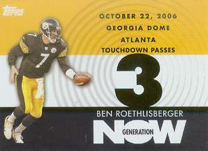 2007 TOPPS GENERATION NOW BEN ROETHLISBERGER #GN BR3  