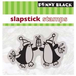  Penguin Party   Slapstick Cling Rubber Stamps