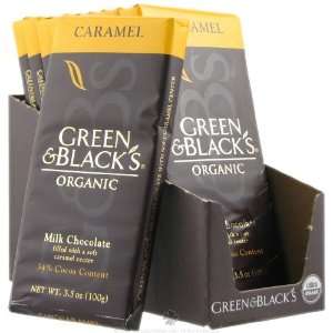  Green & Blacks Milk Chocolate with Caramel 3.5 oz Health 