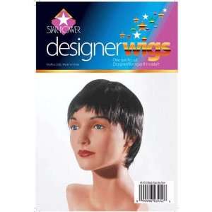  Black Pixie Wig Short 