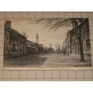  1912 Post Card Main Street, Warrenton, Va. Everything 