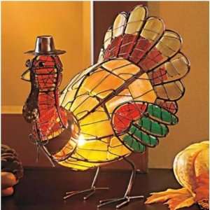  BEAUTIFUL TURKEY LAMP THANKSGIVING TABLE MANTEL DECOR 