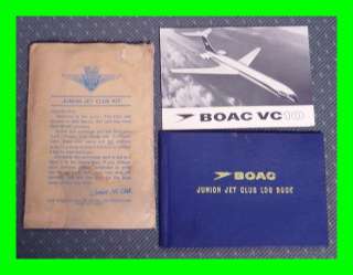 BOAC Junior Jet Club Log Book vintage British Airways  