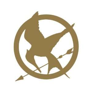  Mockingjay The Hunger Games Vinyl Decal Sticker GOLD 
