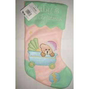  Babys First Christmas Teddy Bear 21 Stocking: Everything 