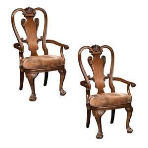   1323 Orleans Arm Dining Chair, Praline (2 pack): Home & Kitchen