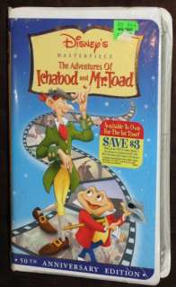   MASTERPIECE THE ADVENTURES OF ICHABOD AND MR TOAD VHS SEALED  