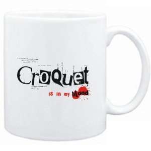    Mug White  Croquet IS IN MY BLOOD  Sports