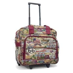  BOVANO USA Bag on Wheels, Route 66 Pattern, TCH45 Patio 
