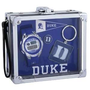  Duke Blue Devils Mens Rock Box Watch/Accessory Set Sports 