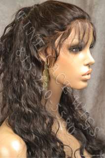 Indian Remy Full Lace Wig Wavey Hair Texture Style #002  