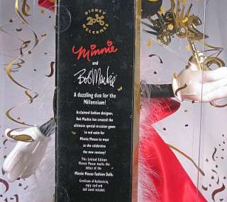 Millennium Minnie Mouse Doll with Bob Mackie gown  