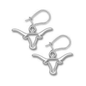  University Of Texas Sterling Silver Dangle Earrings NCAA 