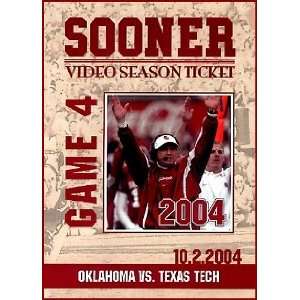  Oklahoma vs Texas Tech 10/02 DVD