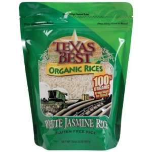  Texas Best, Rice White Jasmine Org, 32 OZ (Pack of 6 