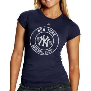   Sports Baseball Club T Shirt   Navy Blue (Small)