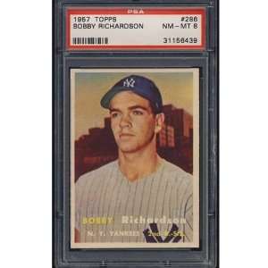  1957 Topps 286 Bobby Richardson PSA NM MT 8 Sports 