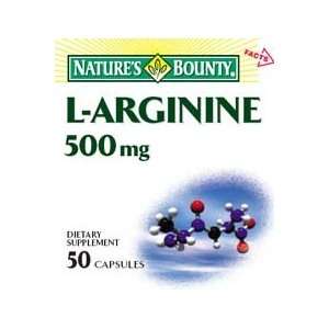  L Arginine 500 mg, Capsules, by Natures Bounty 5 Sports 