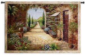 Secret Garden Stone Pathway Large Wall Hanging Tapestry  