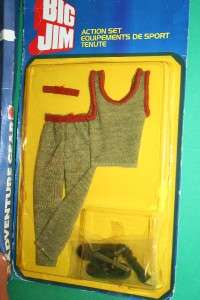 Vintage Big Jim Figure doll Dr STEEL PACK + MIP clothing set + large 