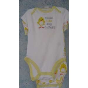  Carters Ducky Bodysuits   Set of 3, Size 6 Months: Baby