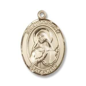   St Dorothy Pendant Patron Saint Catholic Christian Necklace: Jewelry