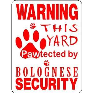  BOLOGNESE ALUMINUM GUARD DOG SIGN PP3: Everything Else
