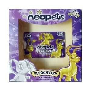  Neopets 2,500 Points Neocash Card   $25 by Fastcard Toys & Games