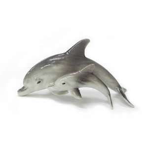  DOLPHIN Bottlenose w/Calf Swim together MINIATURE New 