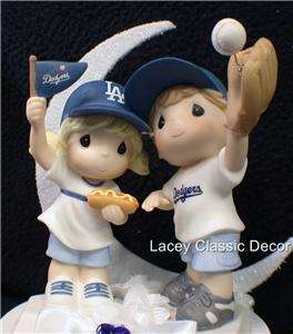 Los Angeles Dodgers Baseball FANS Wedding Cake Topper  