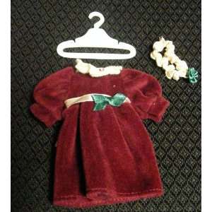  Madeline Doll Burgandy Velvet Holiday Outfit Toys & Games