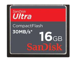 Tarjeta de Memoria Compact Flash CF 16GB 200x 30MBs Sandisk Ultra 