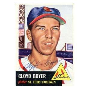  Cloyd Boyer Autographed 1953 Topps Card